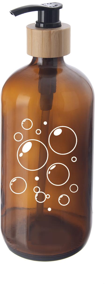 ORION Dávkovač mýdla 0,5 l, hnědé sklo