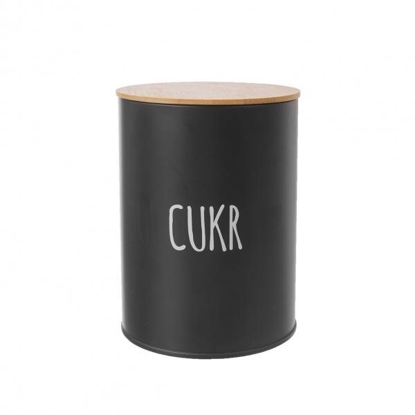 ORION Dóza plech/bambus pr. 11 cm Cukr BLACK
