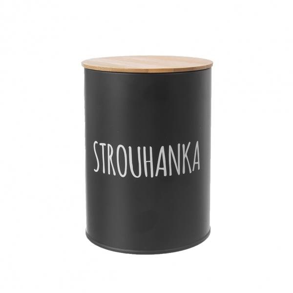 ORION Dóza plech/bambus pr. 11 cm Strouhanka BLACK