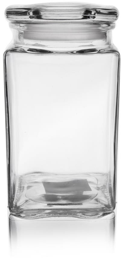 ORION Dóza sklo s víkem 1,4 l hranatá