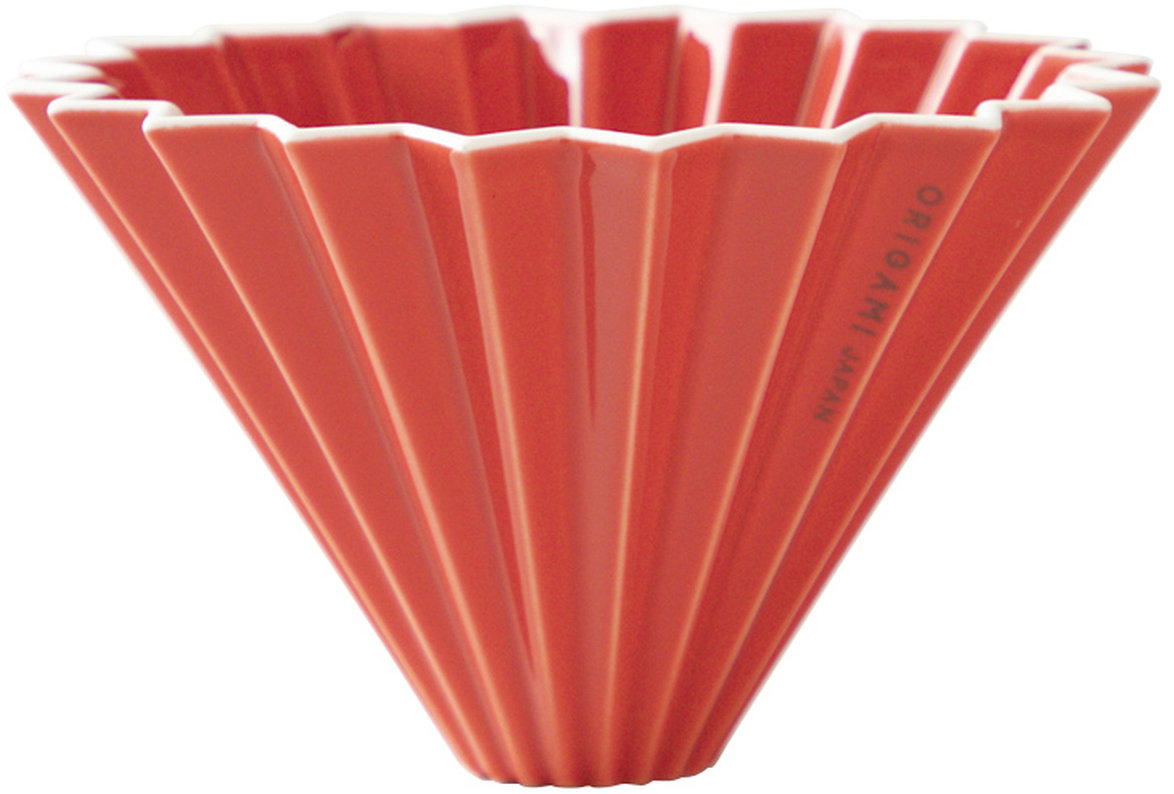 Origami Dripper keramický M červený