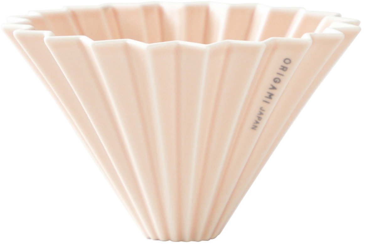 Origami Dripper keramický M růžový mat