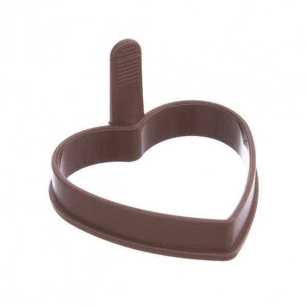 Forma na pečení lívanců/volských ok ORION Srdce 9,5x9x2cm Brown