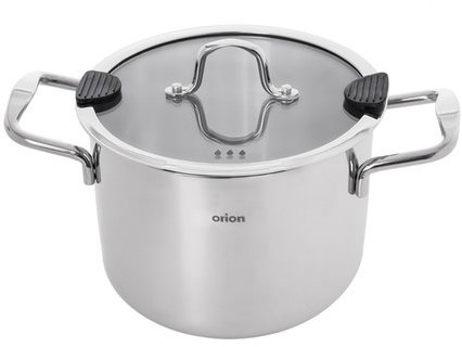 ORION Hrnec nerez VENICE 4,6 l poklice sklo