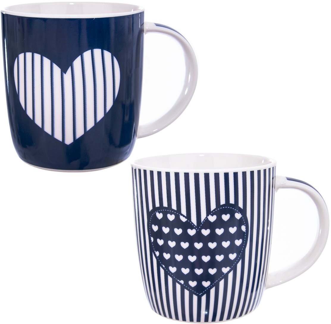 ORION Hrnek porcelánový JUST LOVE 390ml 2ks