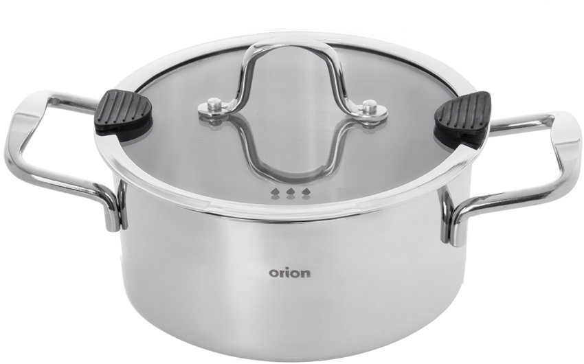 ORION Kastrol nerez VENICE 1,2 l poklice sklo