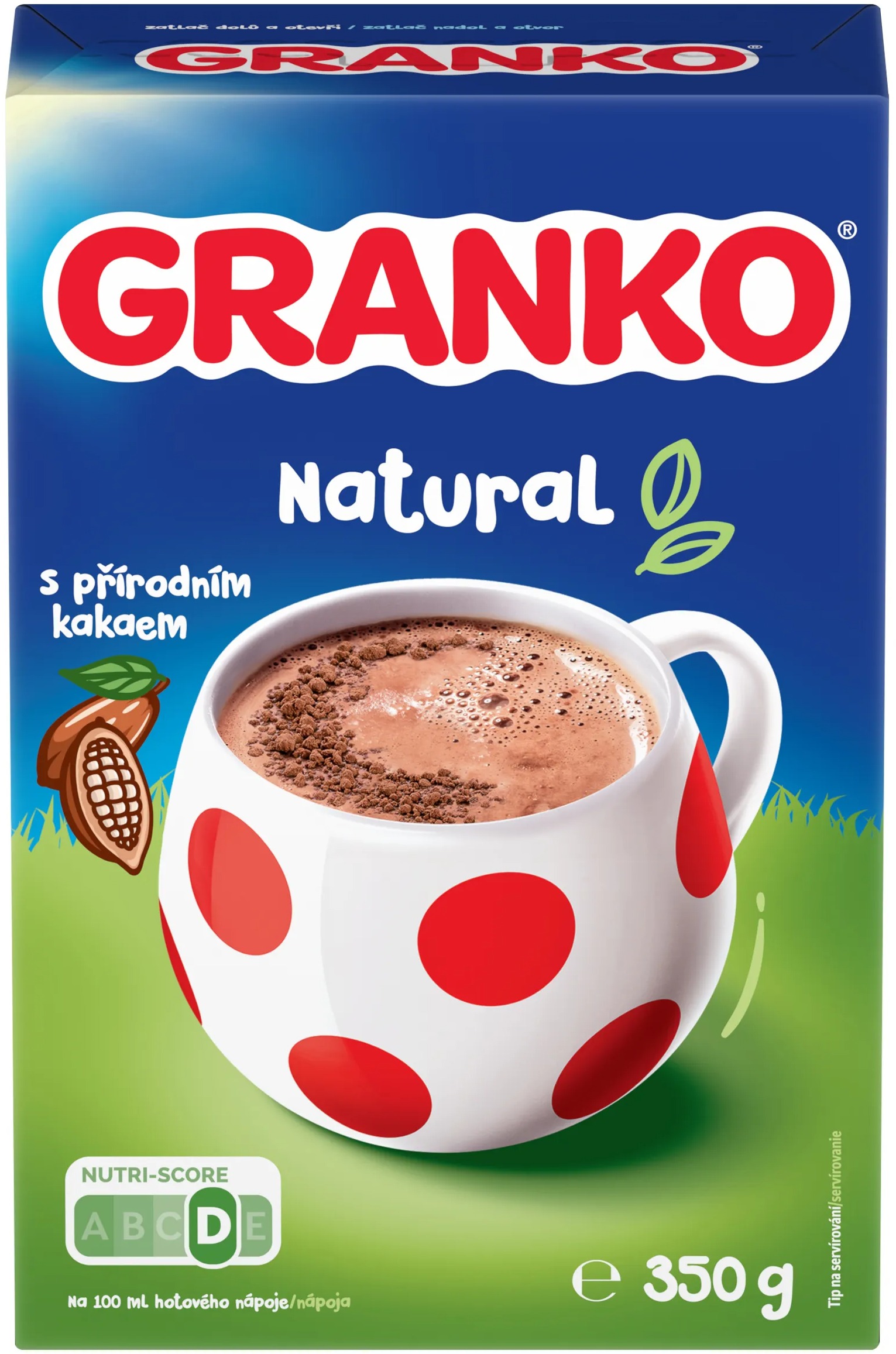 GRANKO instantní kakaový nápoj s přírodním kakaem 350 g