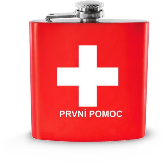 ORION Láhev kapesní nerez PRVNÍ POMOC