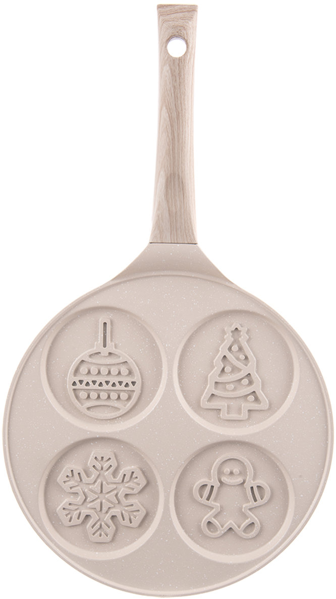 ORION Pánev Crema volská oka/lívance průměr 26,5 cm 4 sekce vánoční