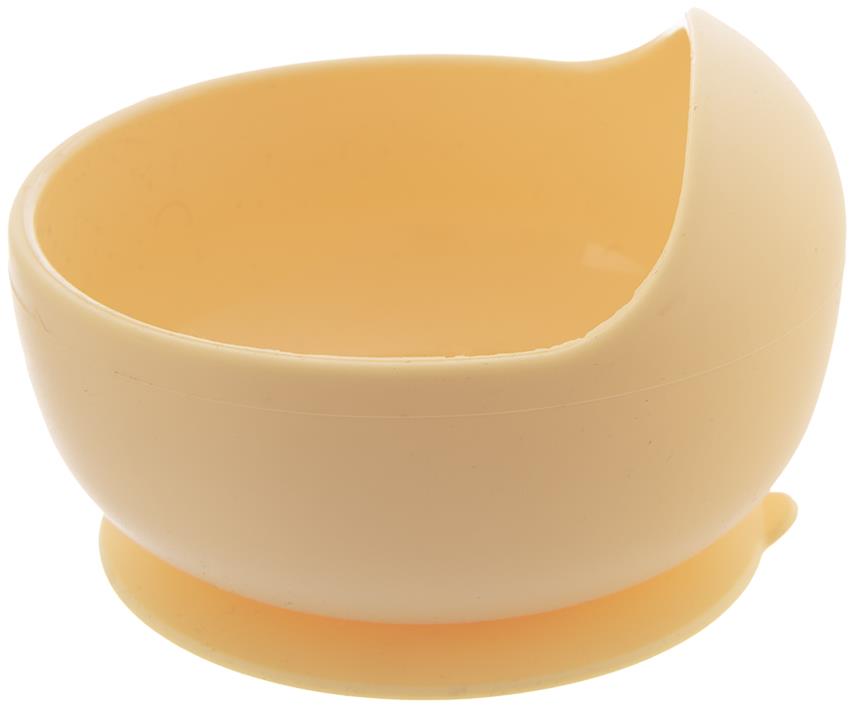 ORION Miska 12 cm s přísavkou silikon žlutá