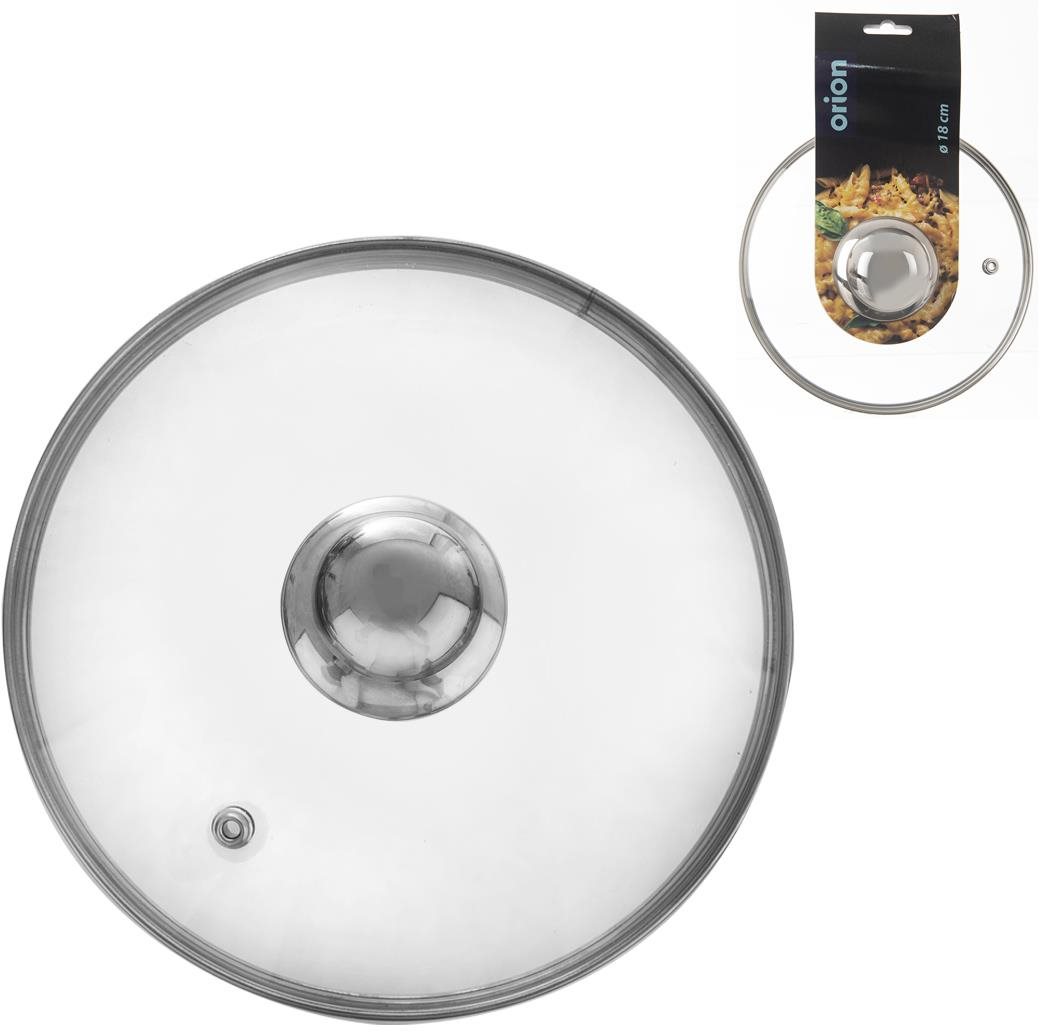 ORION Poklice skleněná pr. 18 cm nerez úchyt