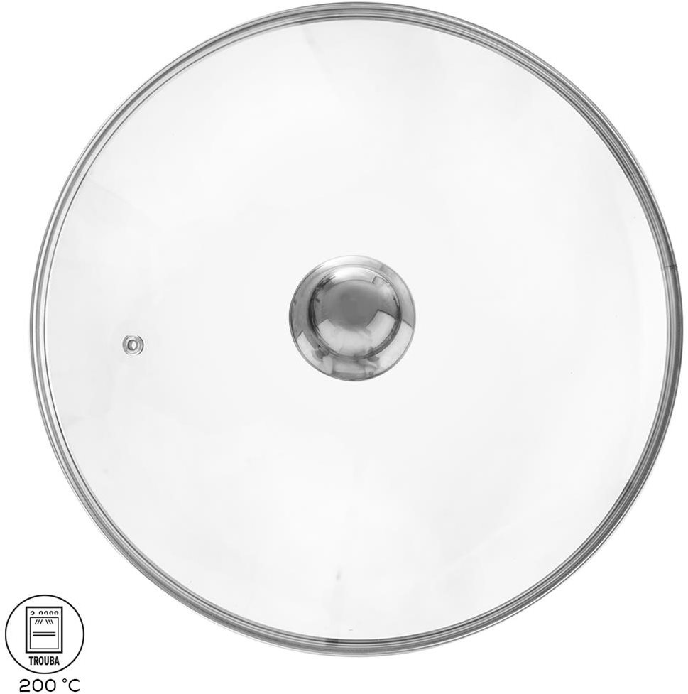 ORION Poklice skleněná pr. 30 cm nerez úchyt