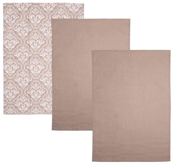 ORION Utěrka kuch. bavlna BEIGE 3 ks