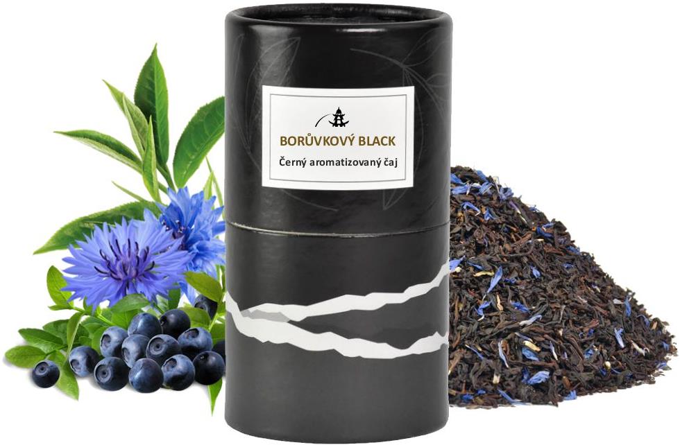 ORIENTAL Černý aromatizovaný čaj Borůvkový Black - 80 g dóza