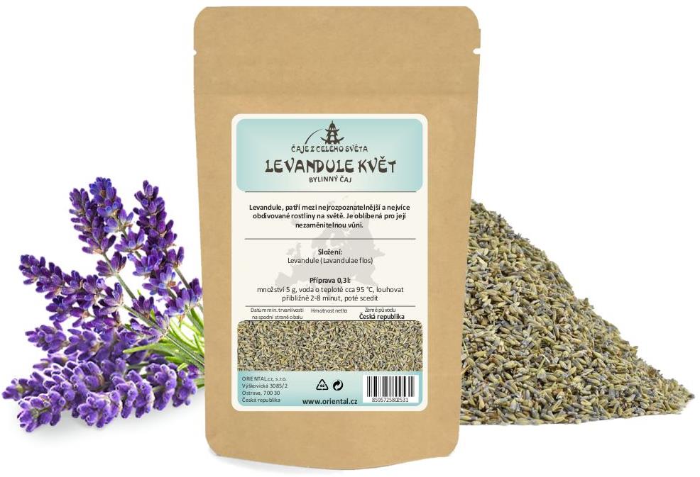 ORIENTAL Bylinný čaj Levandule květ (Lavandulae flos) - 200 g
