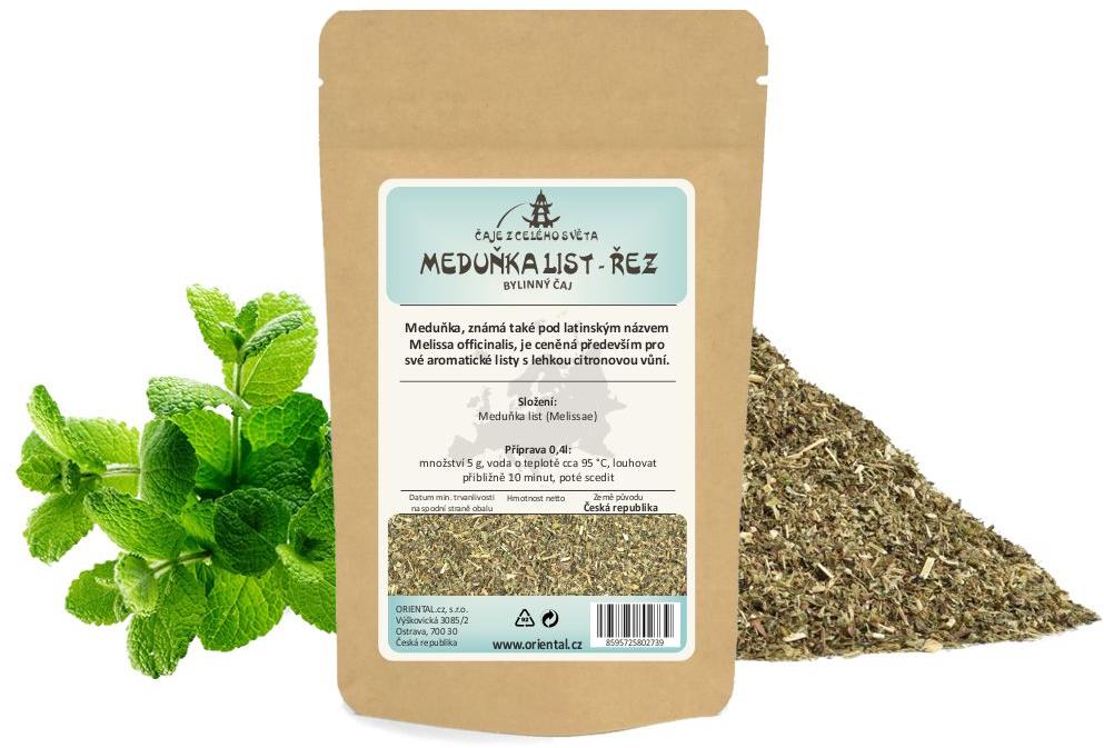 ORIENTAL Bylinný čaj Meduňka list - řez (Melissae) - 200 g