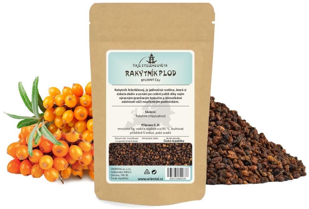 ORIENTAL Bylinný čaj Rakytník plod - celý (Hippophae) - 200 g