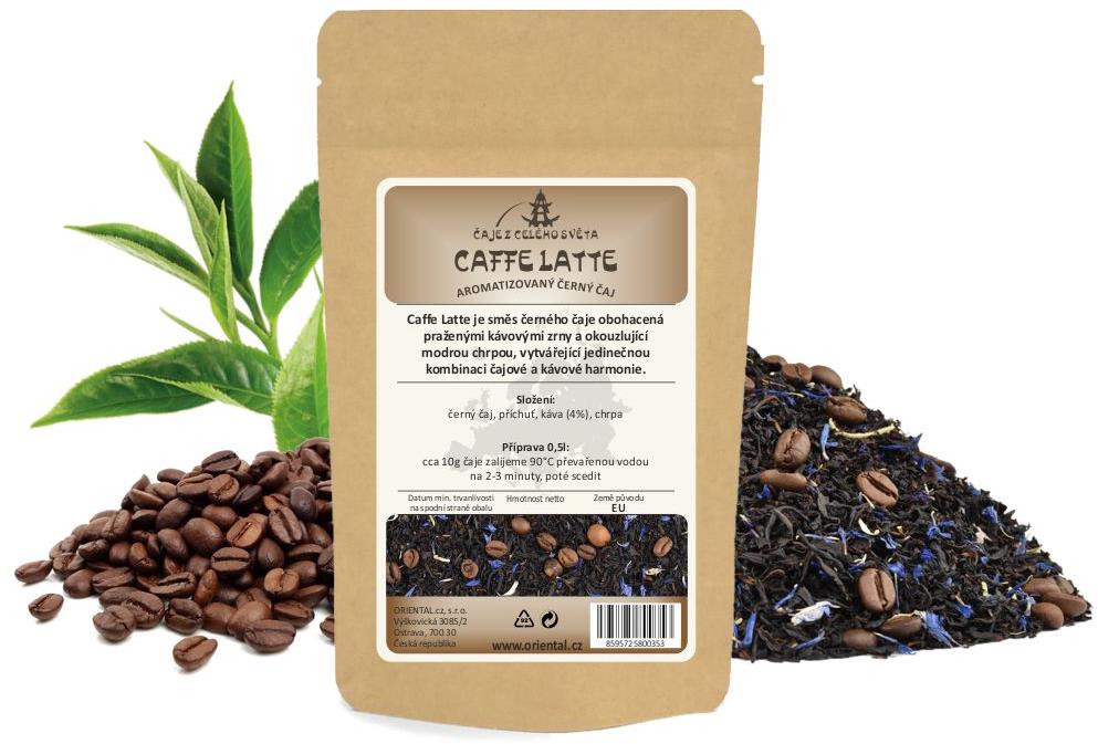 Černý aromatizovaný čaj Caffe Latte - 50 g
