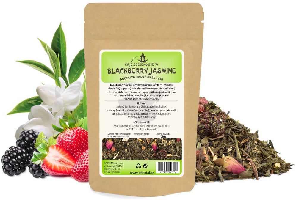 Zelený aromatizovaný čaj Blackberry Jasmine - 200 g
