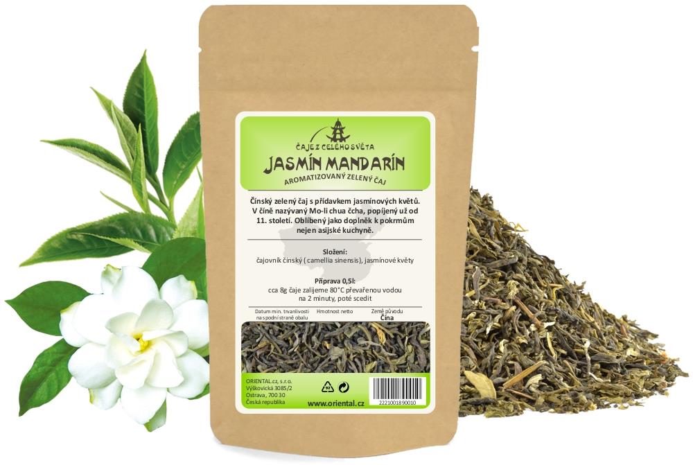 Zelený aromatizovaný čaj China Jasmin Mandarin - 1 kg