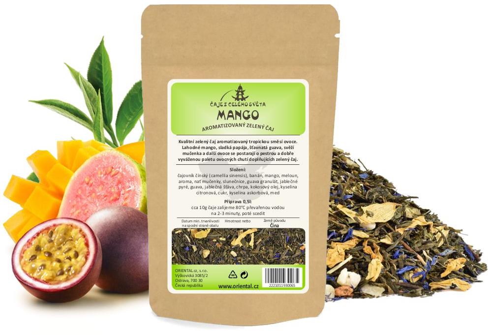 Zelený aromatizovaný čaj Mango - 200 g