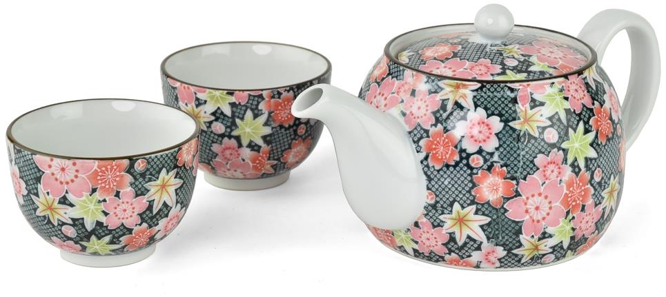 ORIENTAL Porcelánová souprava Japan Tea Pink Flower 3 ks
