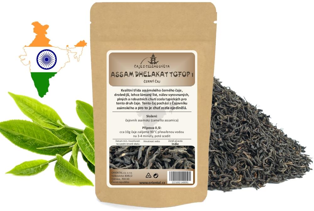 ORIENTAL černý čaj India Assam Dhelakat TGFOP1, 50 g
