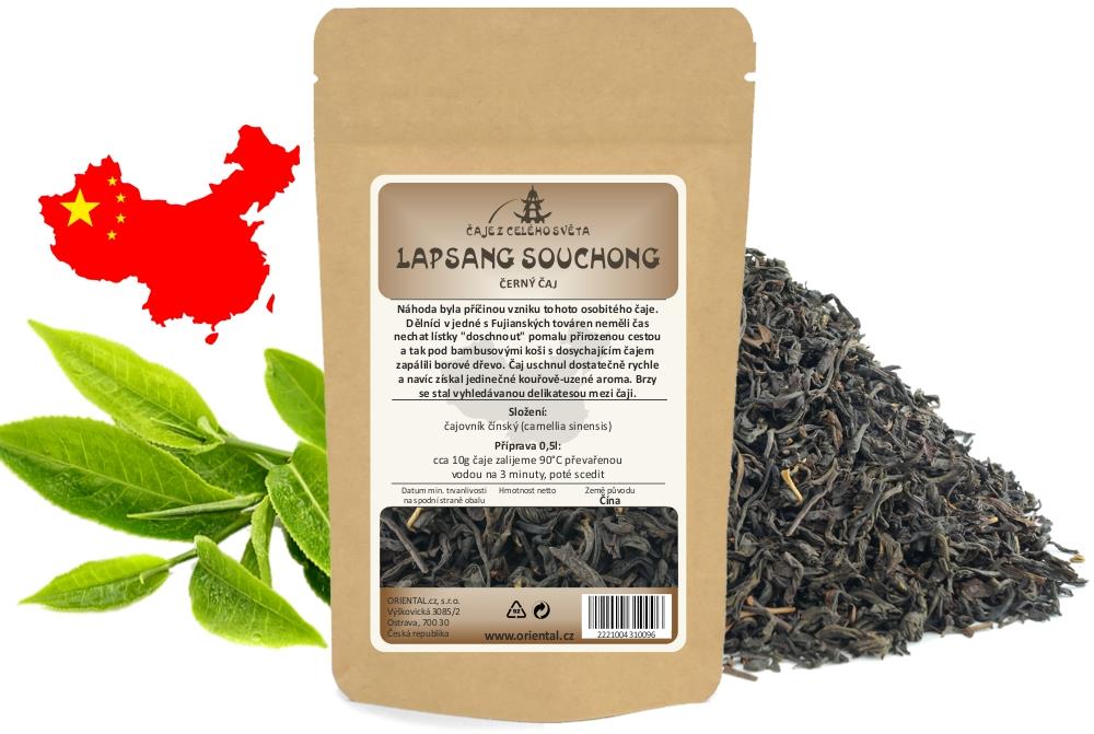 ORIENTAL černý čaj China Tarry Lapsang Souchong, 200 g