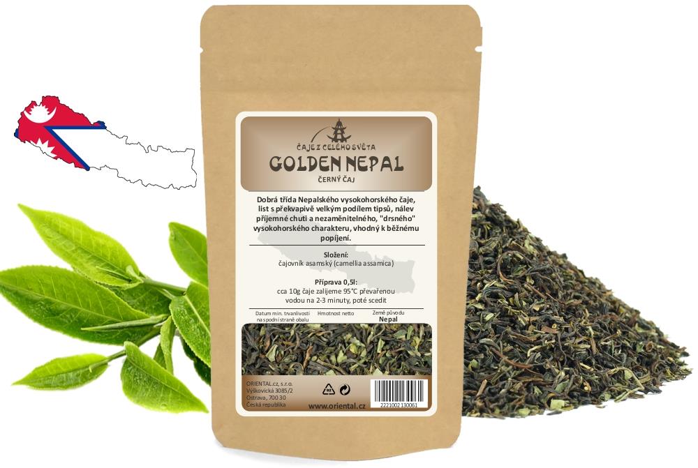 ORIENTAL černý čaj Golden Nepal, 50 g