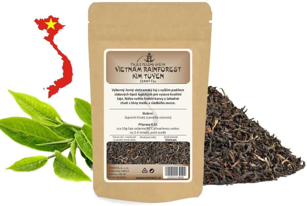 ORIENTAL černý čaj Vietnam Rainforest Kim Tuyen, 100 g