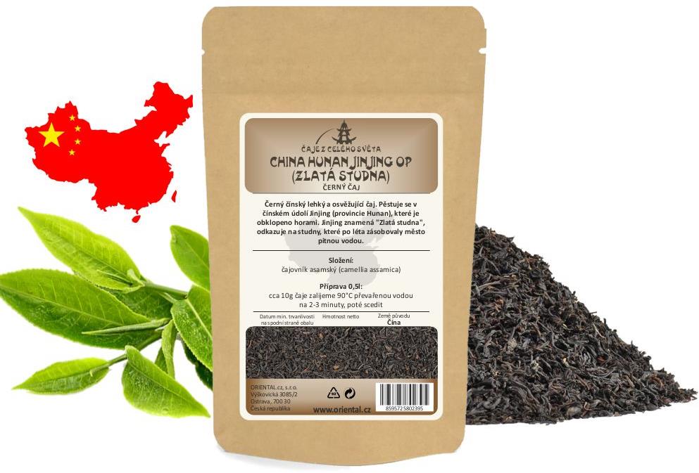 ORIENTAL černý čaj China Hunan Jinjing OP (Zlatá studna), 50 g