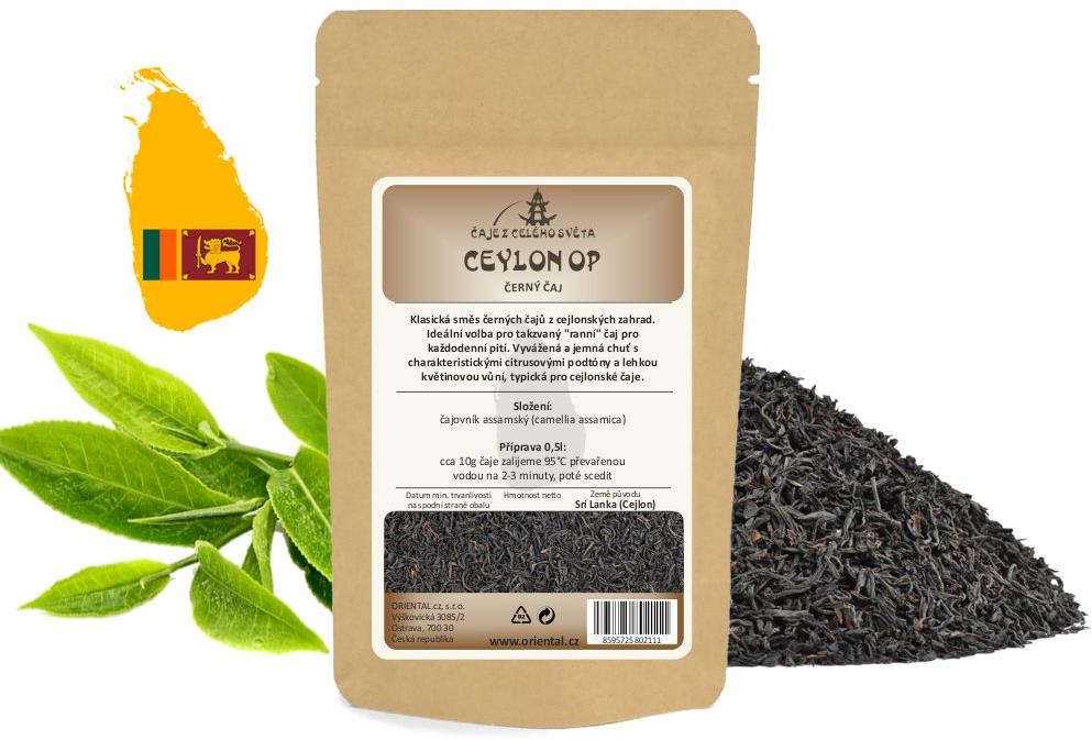 ORIENTAL černý čaj Ceylon OP, 200 g
