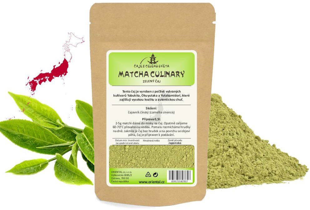 Oriental Práškový zelený čaj Japan Matcha Culinary 500 g