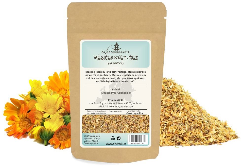 Oriental Bylinný čaj Měsíček květ - řez (Calendulae) 200 g
