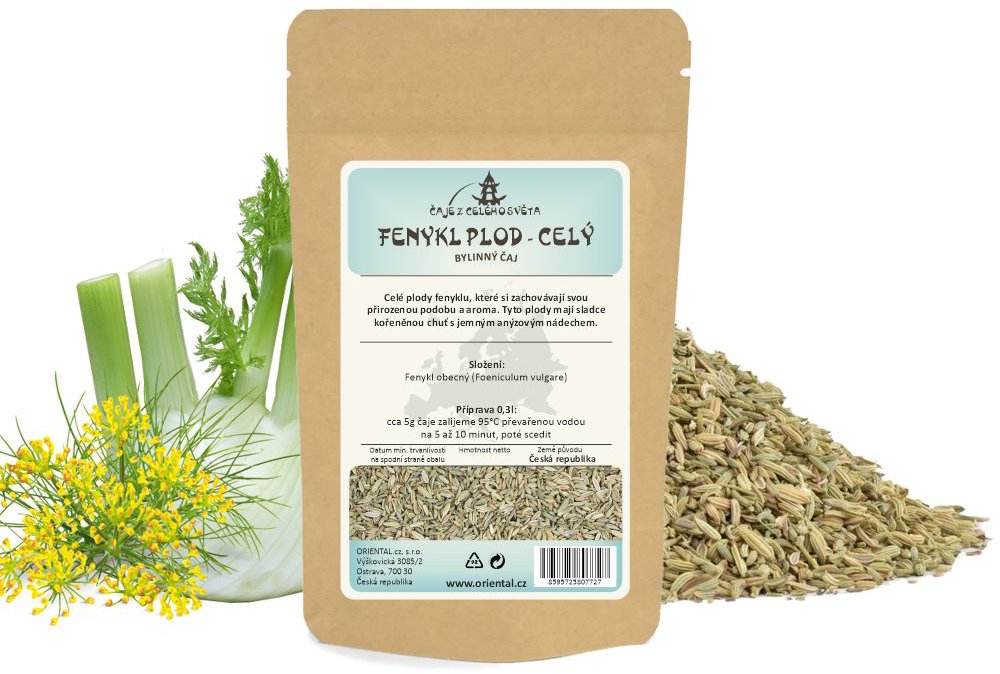 Oriental Bylinný čaj Fenykl plod - celý (Foeniculi) 200 g