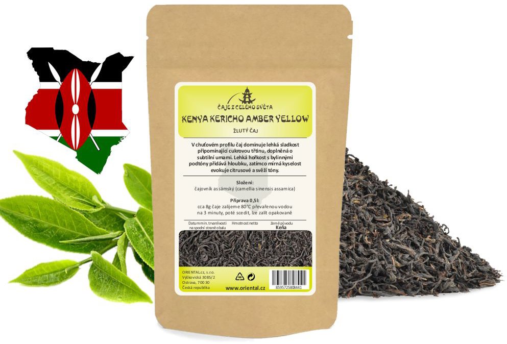ORIENTAL Žlutý čaj Kenya Kericho Amber Yellow 200 g