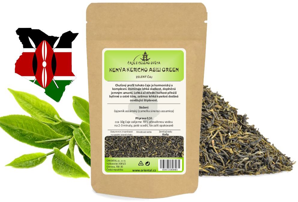 ORIENTAL Zelený čaj Kenya Kericho Asili Green 200 g