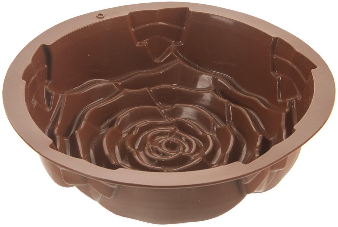 ORION Forma bábovka růže 25 cm hnědá, silikon