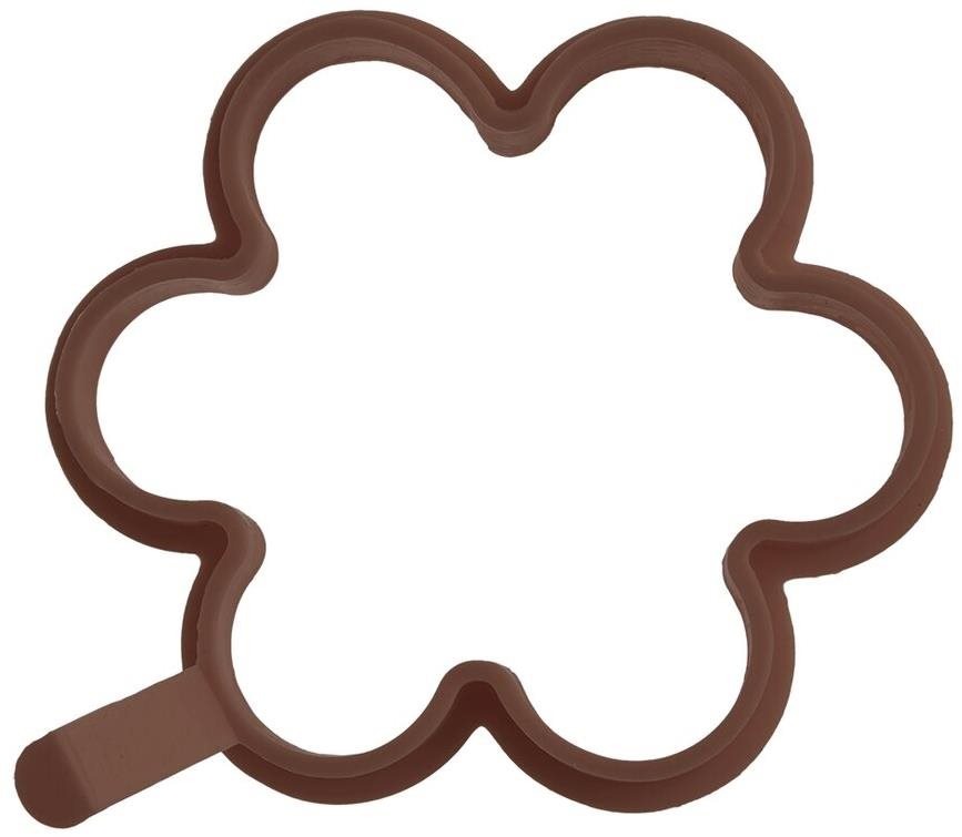 Forma na pečení lívanců/volských ok ORION Květ 11cm Brown
