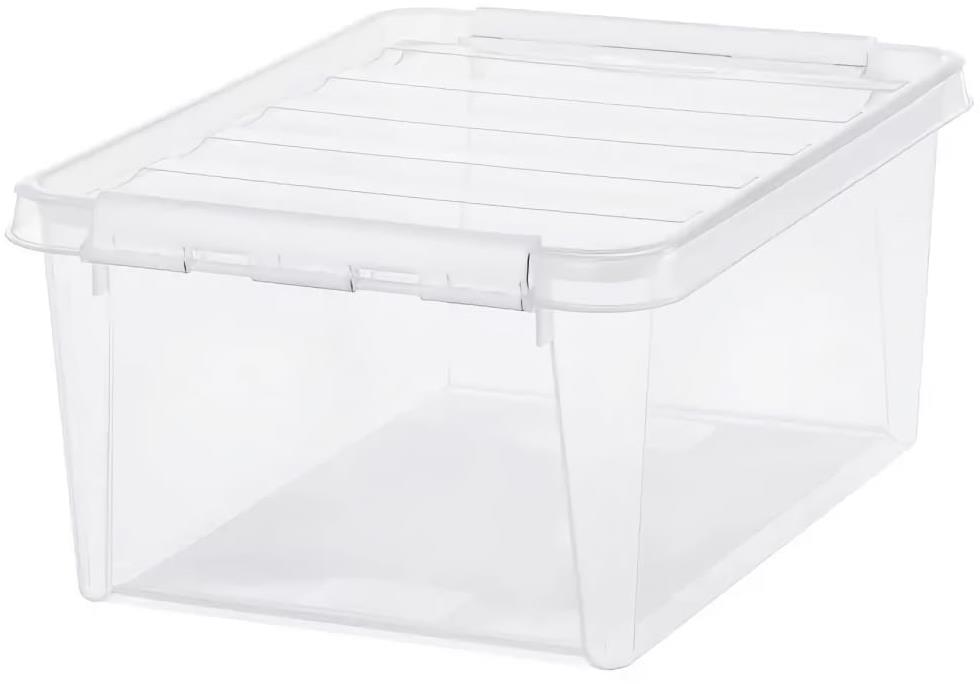 ORTHEX CLASSIC Úložný box 14 l 40 × 30 × 18 cm, bílé klipy