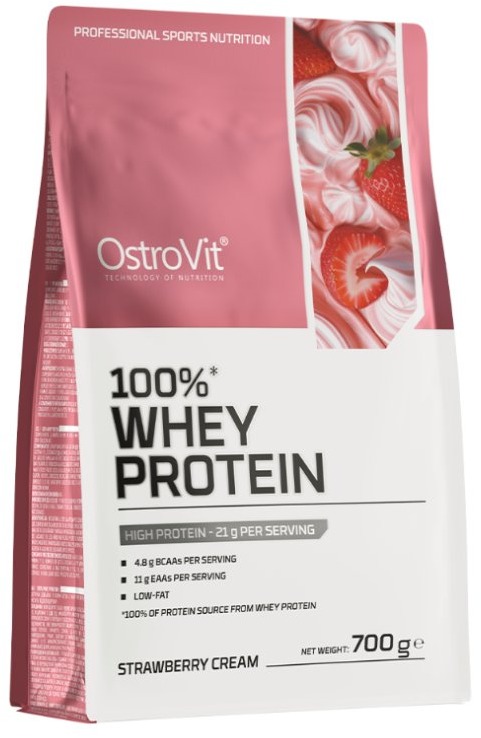 OstroVit 100% Whey Protein, 700 g, jahoda