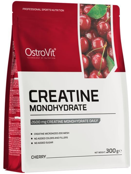 OstroVit Kreatin monohydrát, 300 g, třešeň