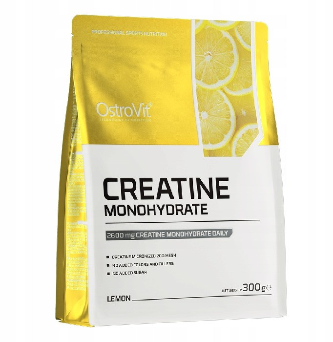 OstroVit Kreatin monohydrát, 300 g, citrón