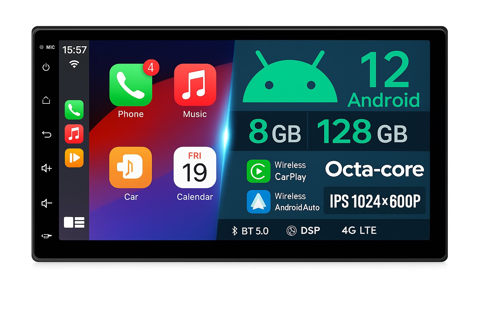 Ossuret Univerzální 2Din autorádio 8 GB