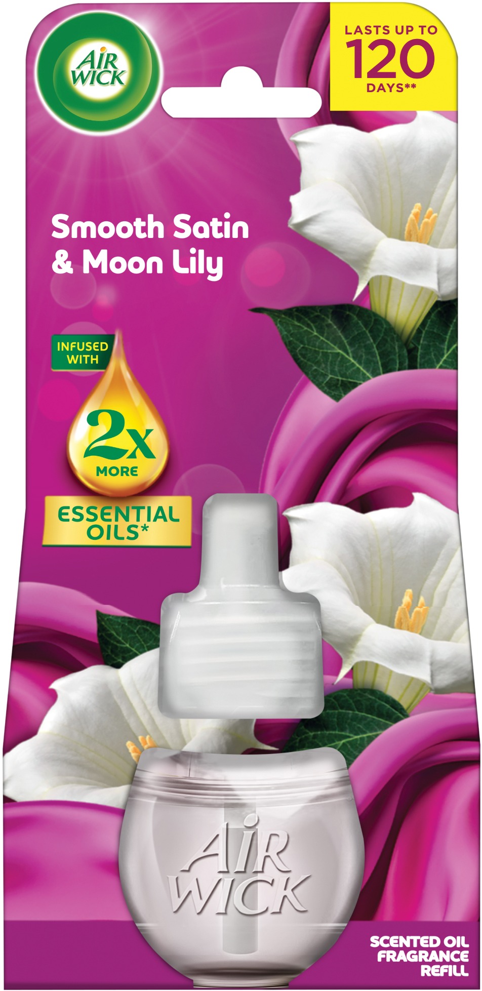 AIR WICK Electric náplň Jemný satén a Měsíční lilie 19 ml