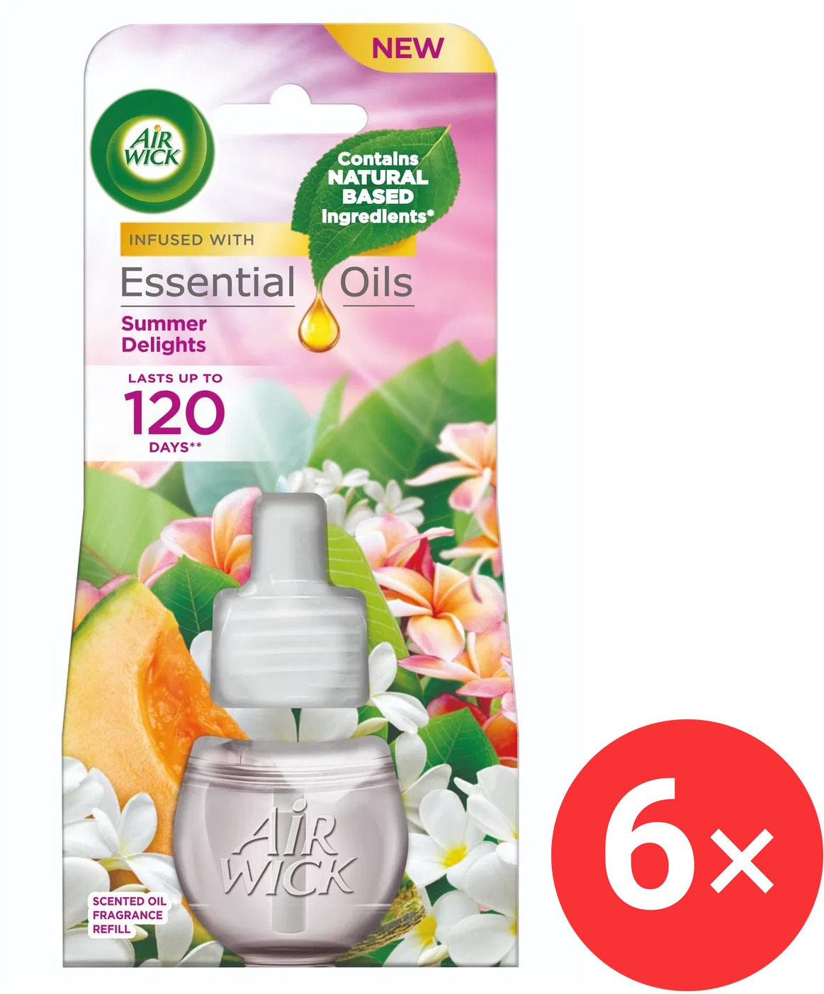 AIR WICK Electric náplň Life Scents Radostné léto 6x19 ml