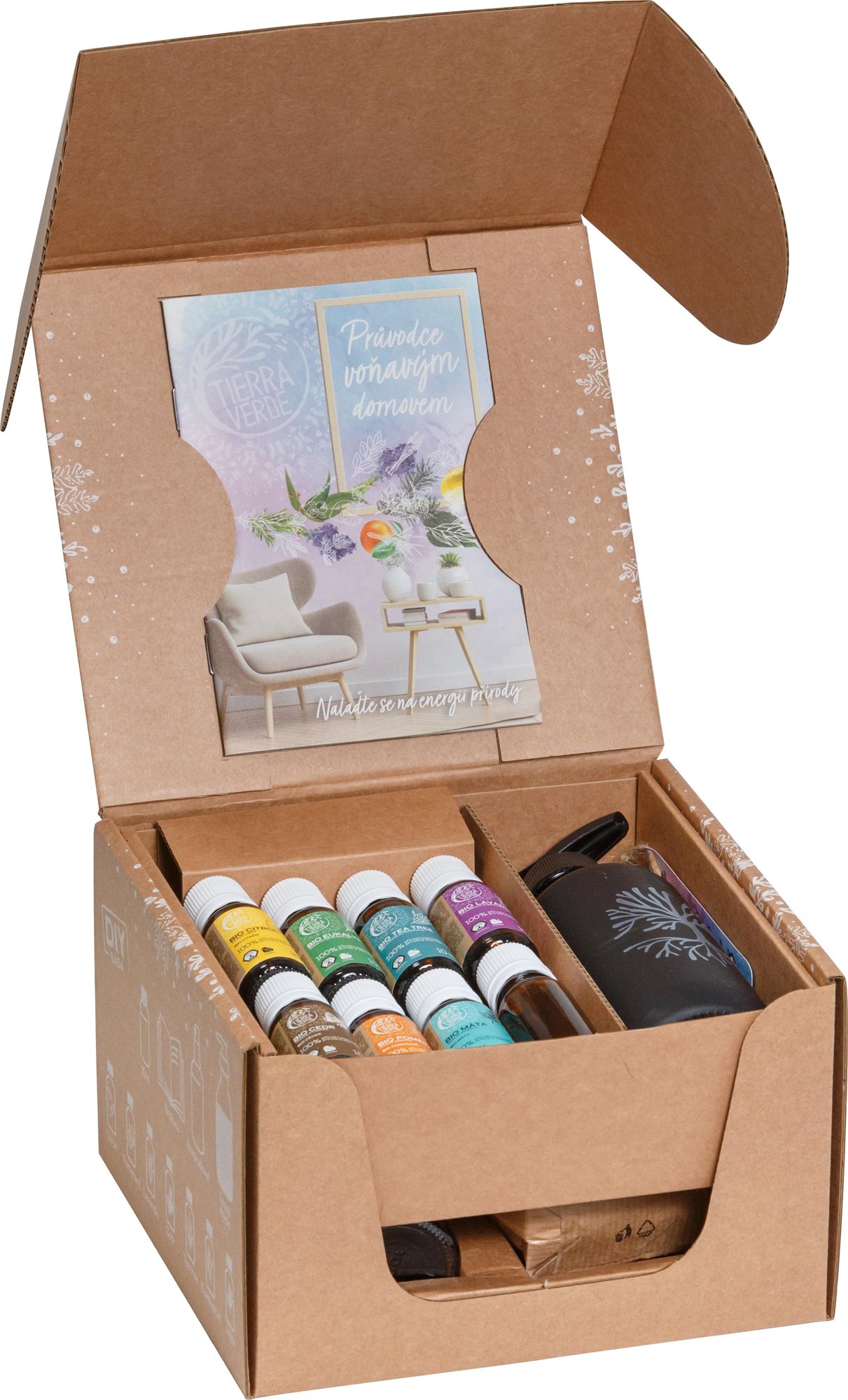 TIERRA VERDE Voňavý domov - sada pro tvoření s esenciálními oleji 7× 10 ml