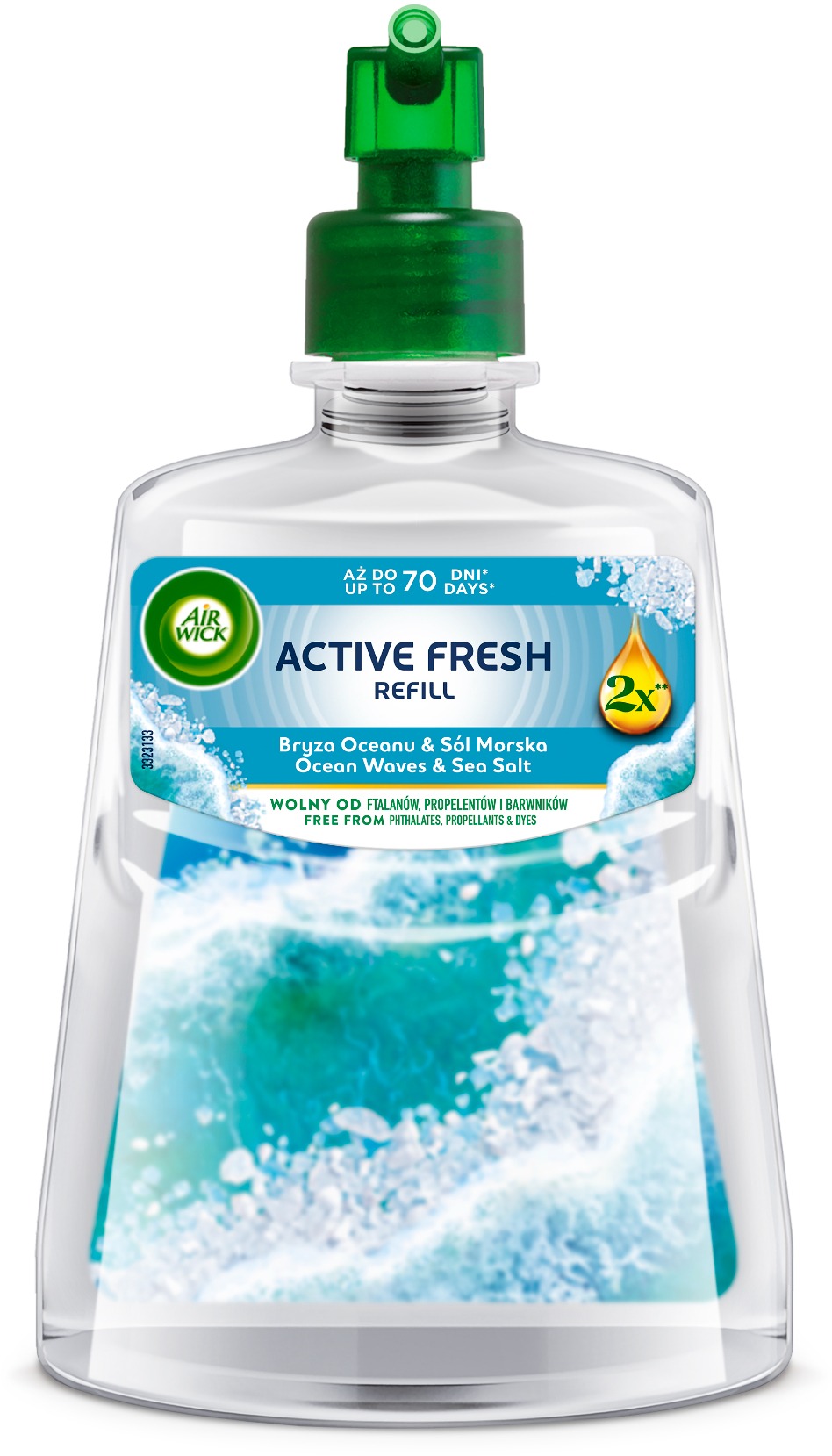 AIR WICK Active Fresh Automatic náplň Oceán a mořská sůl 228 ml