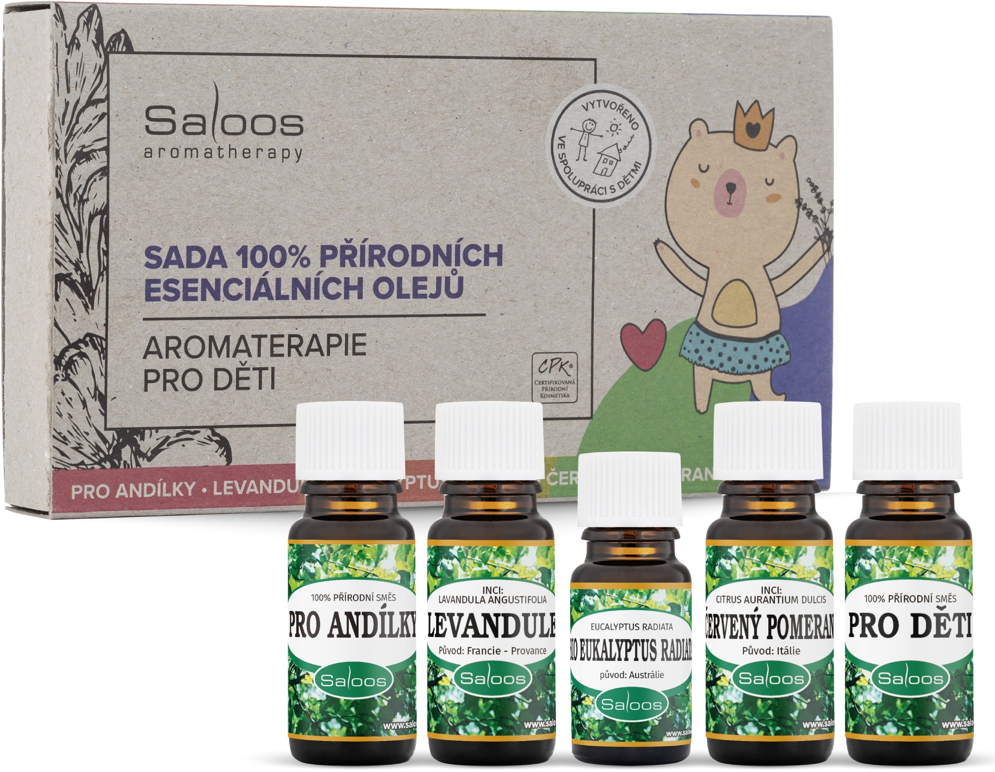 Saloos Aromaterapie pro děti (4× 10 ml, 1× 5 ml)