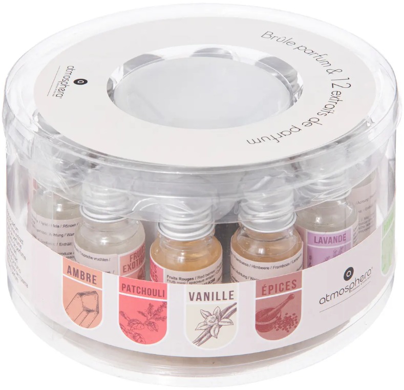 ATMOSPHERA sada vonných olejů s aroma lampou 10 ml